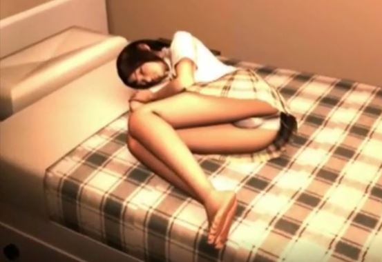 ［3Dエロアニメ］眠り込んだ妹JKのおまんこをいじったお兄ちゃんはその後仕返しでフェラチオされた…なんちゅう兄妹なんだよ